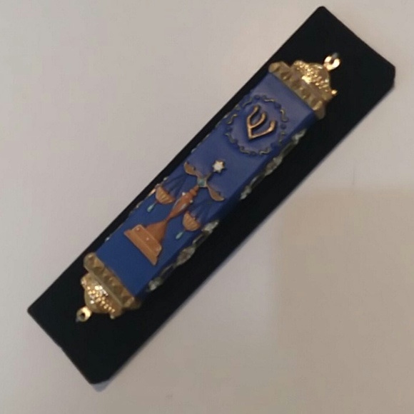 COPY - COPY - Hand Painted Detailed Mezuzah - Picture 2 of 2